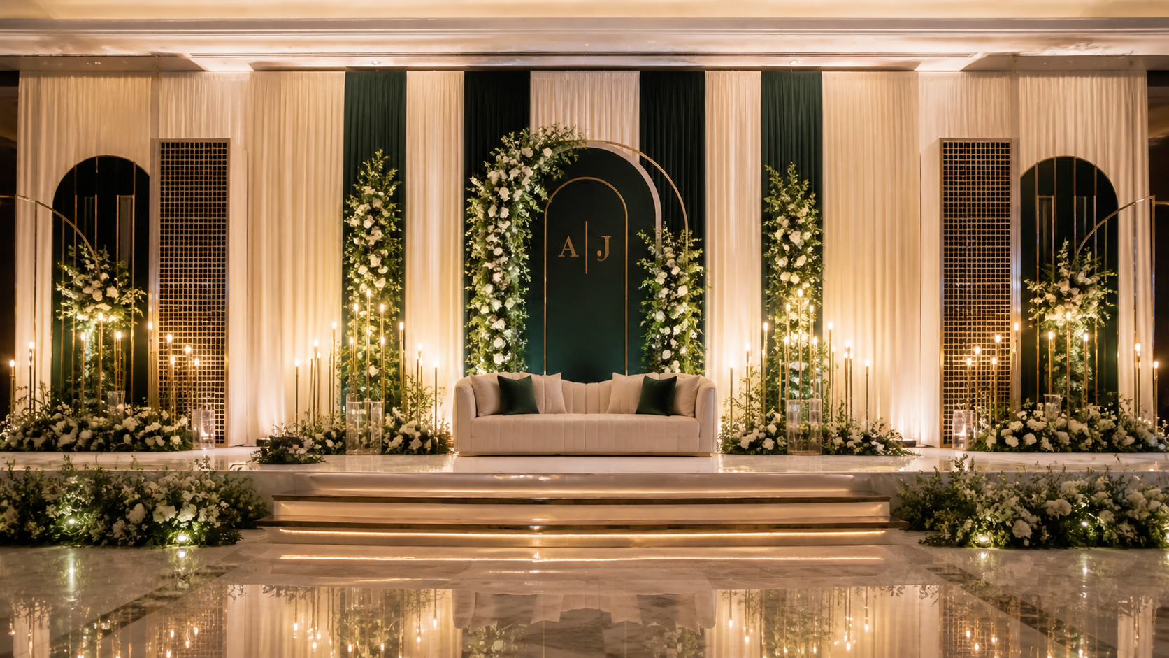 Wedding stage decoration design