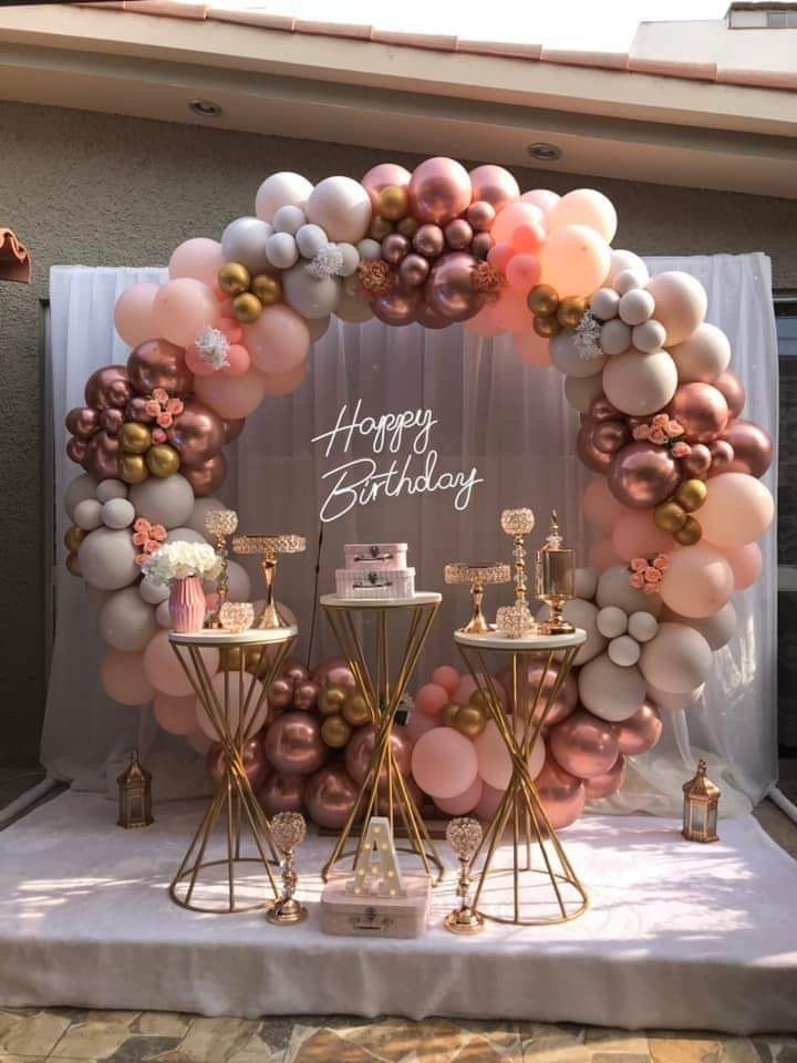 Social celebration decoration setup